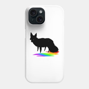 Rainbow Ink Fox Sketch Phone Case