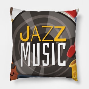 Jazz Music Pillow