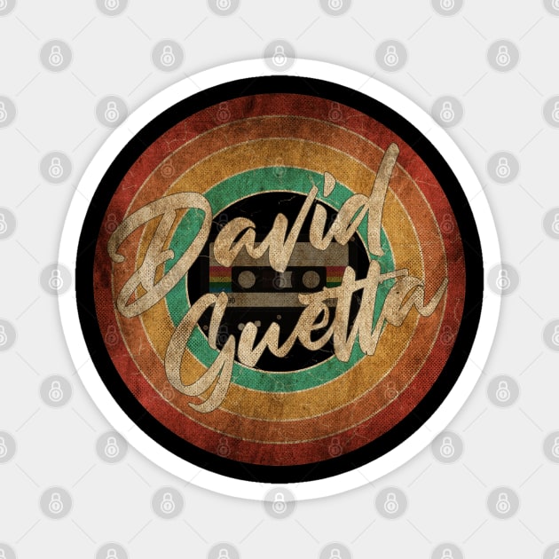 David Guetta Vintage Circle Art Magnet by antongg