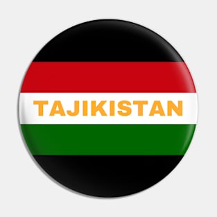 Tajikistan Flag Colors Pin
