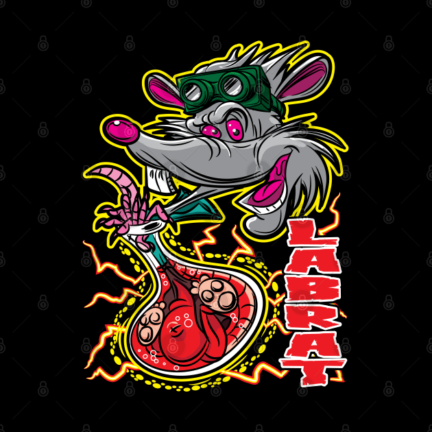 Lab Rat Escaping Beaker by eShirtLabs