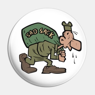 Funny Book Soldier Pin