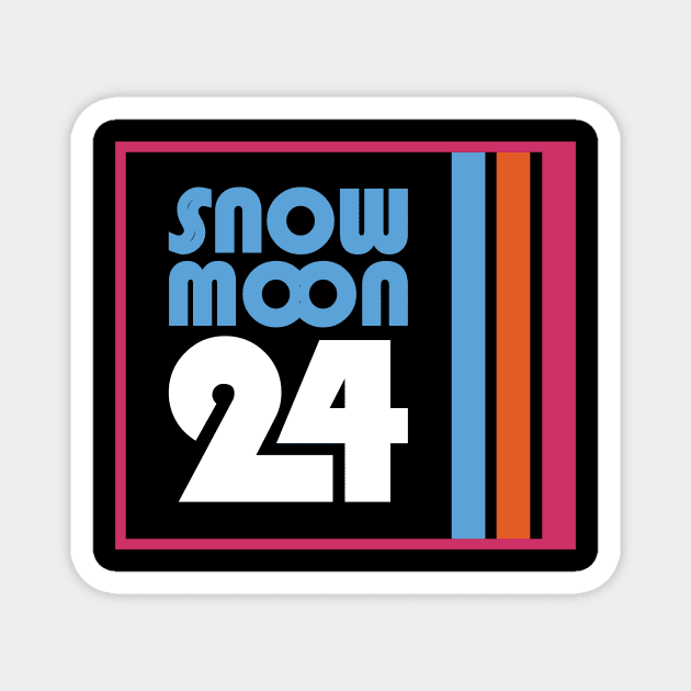 Snow Moon 24 Hour Challenge Ultramarathon Magnet by PodDesignShop