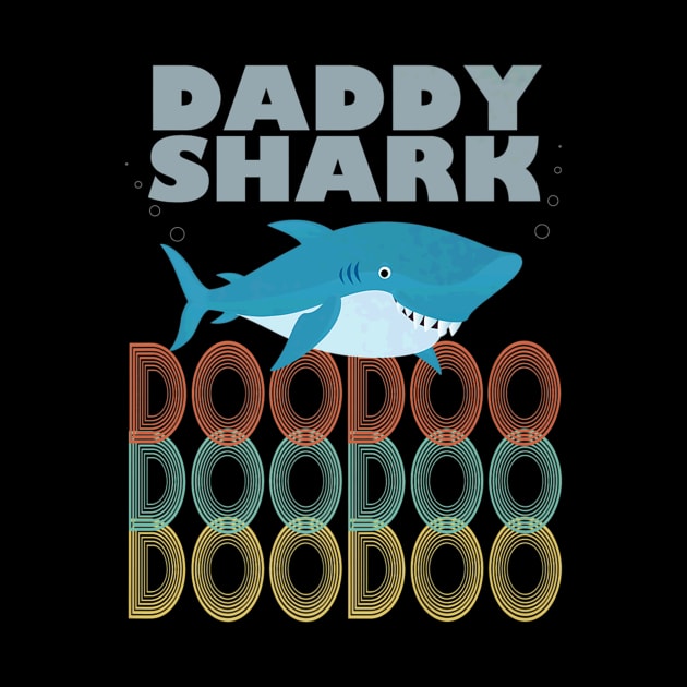 Daddy Shark Fathers Day by Typewriter Lovecraft