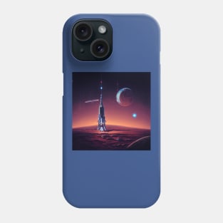 Interplanetary Spaceport Phone Case