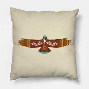 Flying Eagles brown Pillow