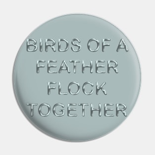 Birds of a feather flock together Pin