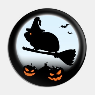 Halloween Guinea Pig Witch Pin