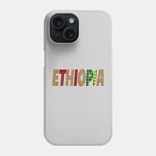 ETHIOPIA word art design Phone Case