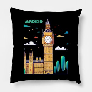 Big Ben in Madrid Pillow