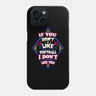 Like Softball Baseball Player Phone Case