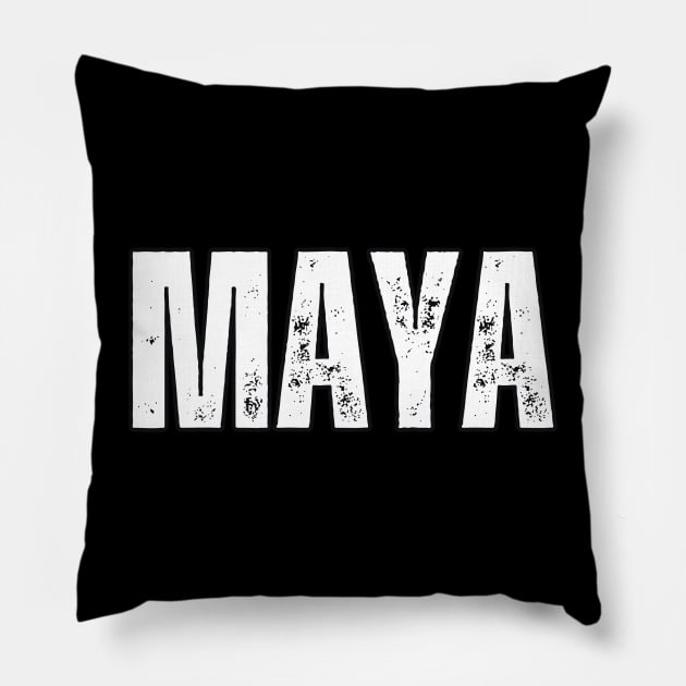 Maya Name Gift Birthday Holiday Anniversary Pillow by Mary_Momerwids