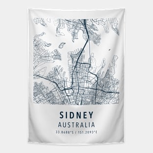 sidney australia simple map Tapestry