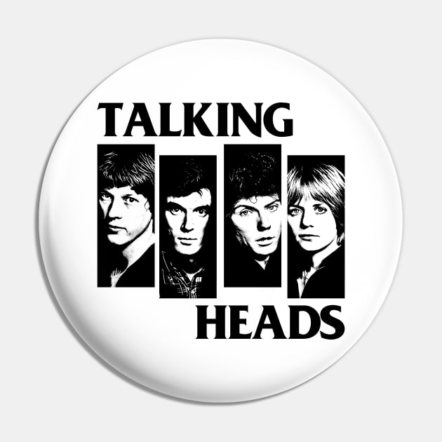 Talking Heads // Original Punksthetic Fan Art Design Pin by DankFutura