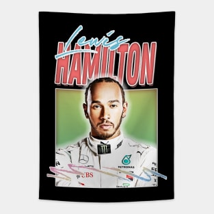 Lewis Hamilton // Retro Style Fan Art Design Tapestry