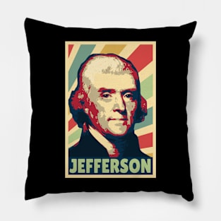 Thomas Jefferson Vintage Colors Pillow