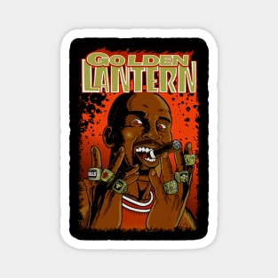 Golden Lantern Magnet