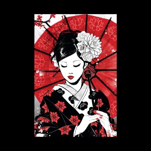 Japan Geisha by RubyArt
