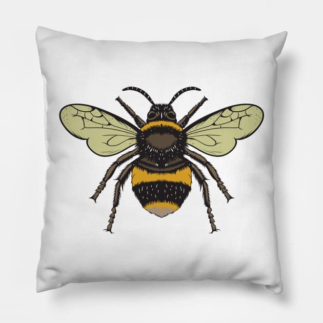 Vintage Bee Pillow by KsuAnn