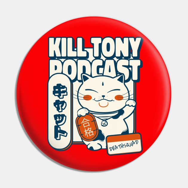 Kill Tony Comedy Cat Pin by TeeTrendz