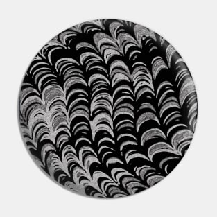 Black and white psychedelic pattern Pin