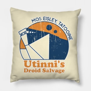 Utinni's Droid Salvage Retro Design Pillow