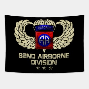 Proud U.S 82nd AIRBORNE Division Veteran Vintage Tapestry