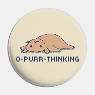 O-Purr-Thinking - 80s Pixel Art Pin