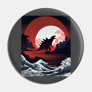 Kanagawa Monster Pin