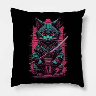 Cyberpunk Cat Pillow