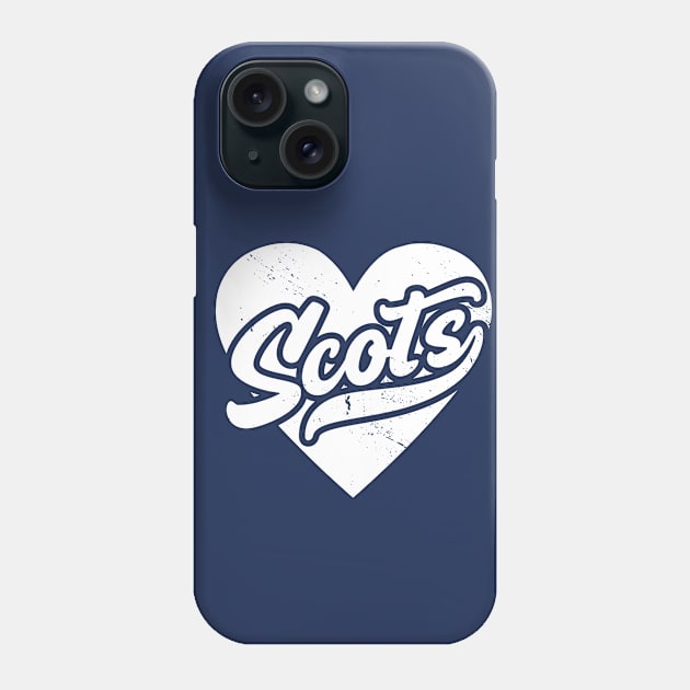 Vintage Scots School Spirit // High School Football Mascot // Go Scots Phone Case by SLAG_Creative