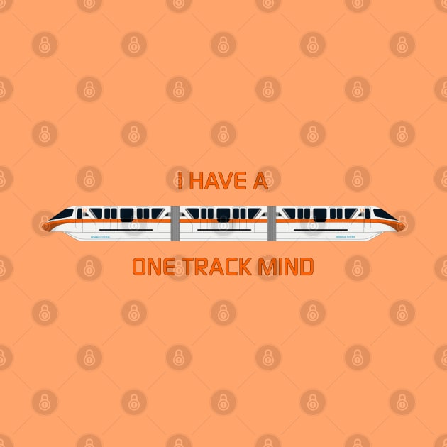 Orange One Track Mind by Enzwell