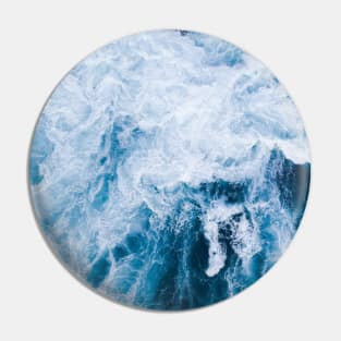 Crystal Clear Aqua Blue Ocean Water Pin