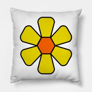Geometric petal flower Pillow