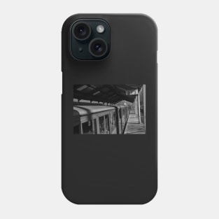 Vintage passenger carriage at the railway station Phone Case