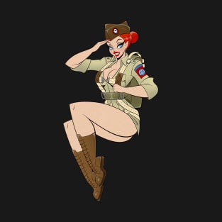 Airborne Pinup T-Shirt