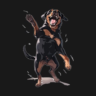 Dancing Dog Rottweiler Dog Lover T-Shirt