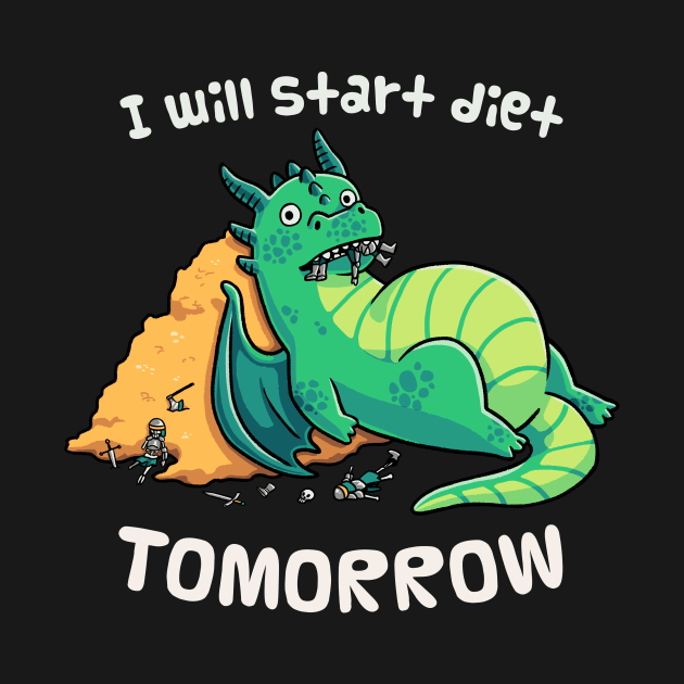 Diet Procrastination Dragon // Fantasy, Chubby, Roleplay by Geekydog
