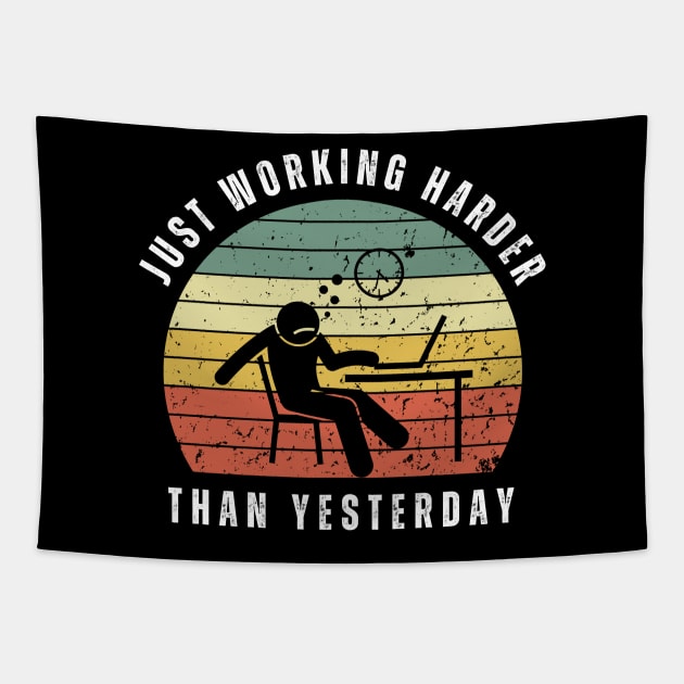 Lazy working from home - internet Tapestry by ProLakeDesigns