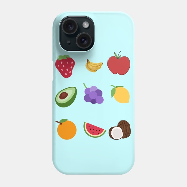 Variety Of Fruits For Healthy Living Phone Case by TANSHAMAYA
