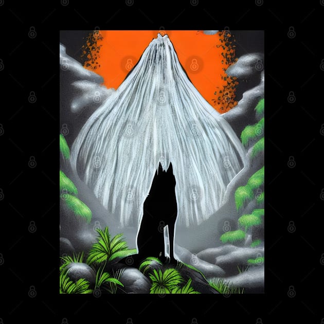 Lonely Wolf Fantasy Art Nature by Ravenglow