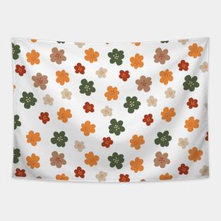 Modern Trendy Color Flowers Tapestry