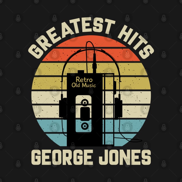Greatest Hits George Retro Walkman Jones Vintage Art by Dinosaur Mask Store