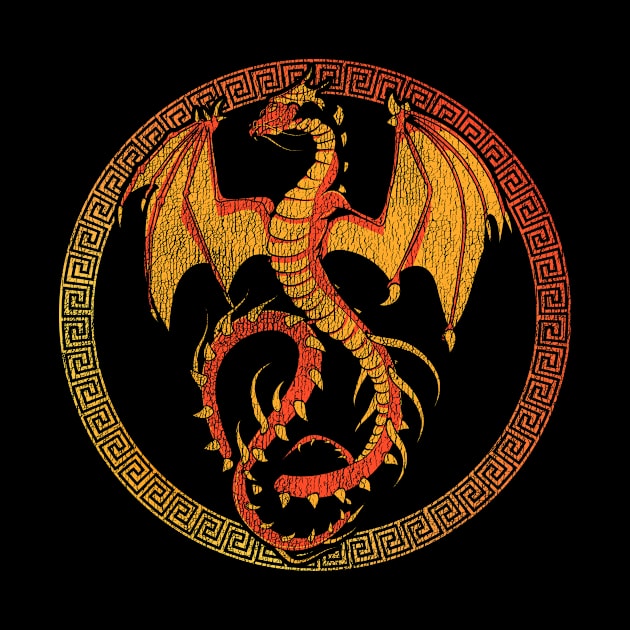 Retro Fantasy Mystical Creature Dragon Dragons by shirtsyoulike