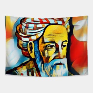 Omar Khayyam Abstract Portrait | Omar Khayyam Artwork 3 Tapestry