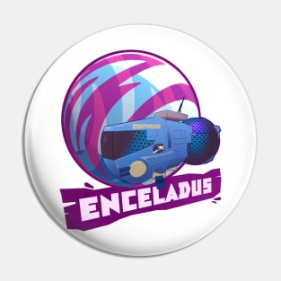 Enceladus Loaded for Space Bear! Pin