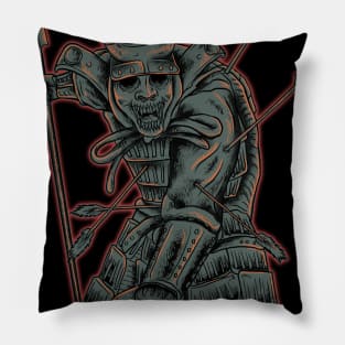 Warrior Japan Halloween Zombie Traditional Pillow