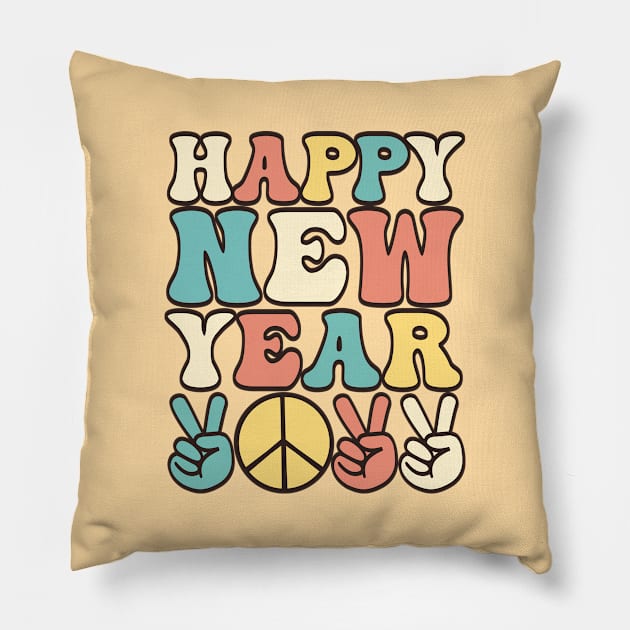 Happy new year 2022 Pillow by RetroDesign