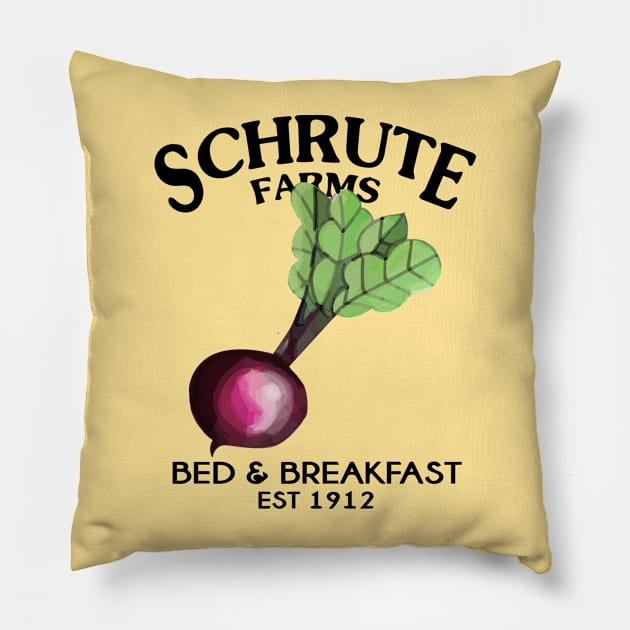 Schrute Farms Bed and Breakfast Art - Eyesasdaggers Pillow by eyesasdaggers