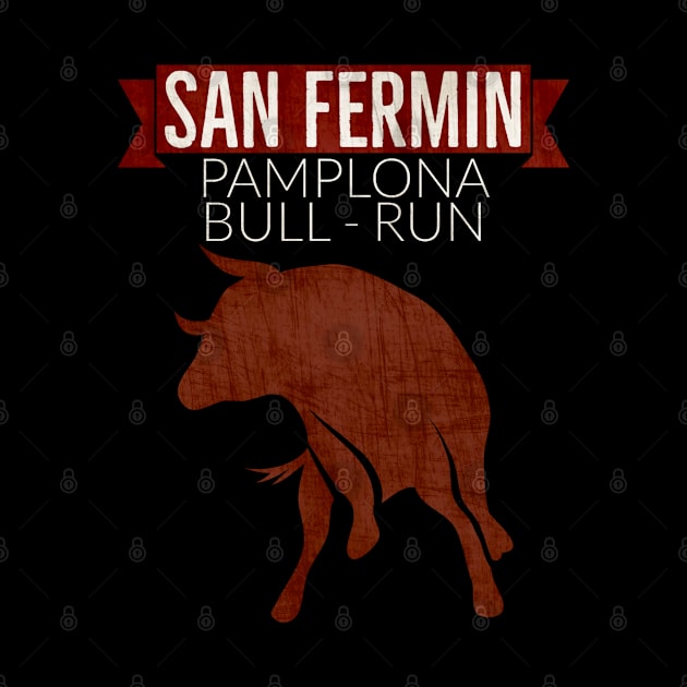 San Fermin Running With The Bulls Festival Pamplona July 2021 by BrightShadow